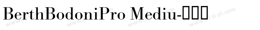 BerthBodoniPro Mediu字体转换